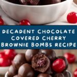 Chocolate Covered Cherry Brownie Bombs Recipe