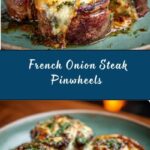French Onion Steak Pinwheels Recipe