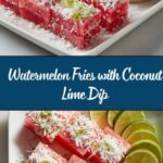 Watermelon Fries with Coconut Lime Dip Recipe
