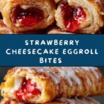 Strawberry Cheesecake Eggroll Bites Recipe