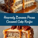 Banana Pecan Caramel Cake Recipe