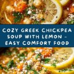 Greek Chickpea Soup with Lemon Recipe