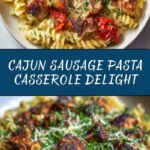 Loaded Chicken and Cajun Sausage Pasta Casserole Recipe