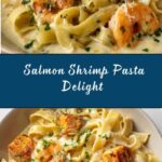 Creamy Salmon and Shrimp Pasta Recipe