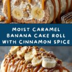 Caramel Banana Cake Roll Recipe