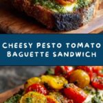 Open-Face Pesto (Cheddar and Tomato Baguette Sandwich) Recipe