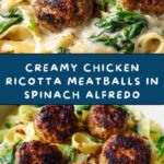 Chicken Ricotta Meatballs in Spinach Alfredo Sauce Recipe