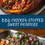 Twice Baked BBQ Chicken Sweet Potatoes Recipe