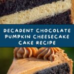 Chocolate Pumpkin Cheesecake Cake Recipe