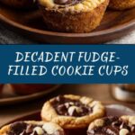 Fudge Filled Chocolate Chip Cookie Cups Recipe
