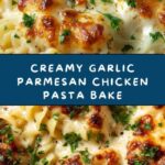 Creamy Garlic Parmesan Chicken Pasta Bake Recipe