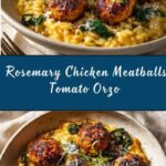 Rosemary Chicken Meatballs Tomato Orzo Recipe