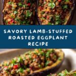 Lamb-Stuffed Roasted Eggplant Recipe