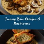 Creamy Brie Chicken & Mushrooms Recipe