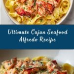 Cajun Lobster, Crab, and Salmon Alfredo Recipe
