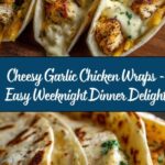 Cheesy Garlic Chicken Wraps Recipe