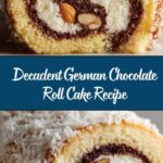 German Chocolate Coconut Pecan Roll Cake Recipe