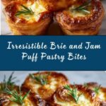 Brie and Jam Puff Pastry Bites Recipe