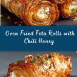 Oven Fried Feta Rolls with Chili Honey Recipe