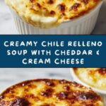 Chile Relleno Soup with Cheddar and Cream Cheese Recipe