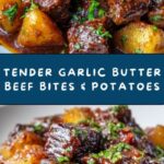Slow Cooker Garlic Butter Beef Bites & Potatoes Recipe