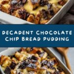 Chocolate Chip Bread Pudding with Cream Sauce Recipe