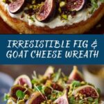 Fig, Goat Cheese & Pistachio Wreath Recipe