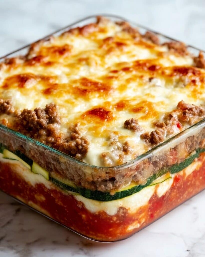 Zesty Zucchini Beef Casserole Recipe