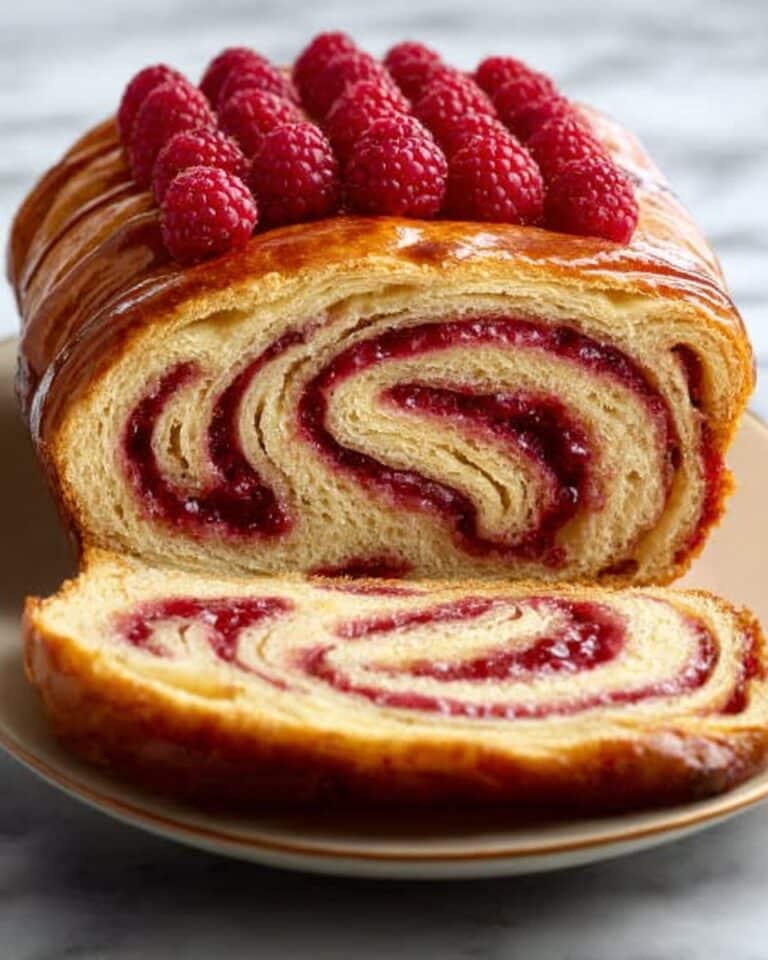 Raspberry Swirl Brioche Loaf Recipe