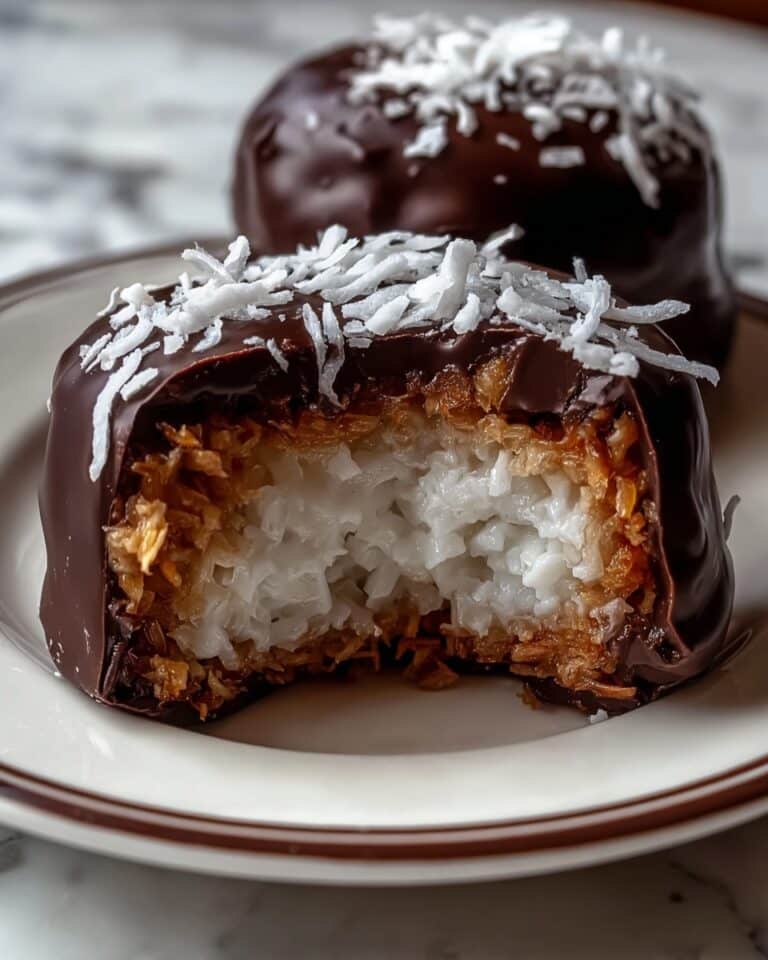 Coconut Domes with Chocolate Spread Recipe