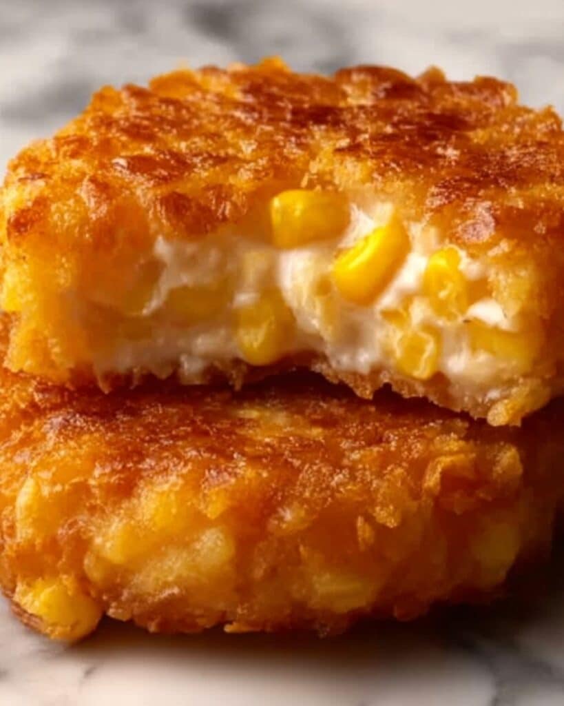 Crispy Cheddar Corn Potato Fritters Recipe