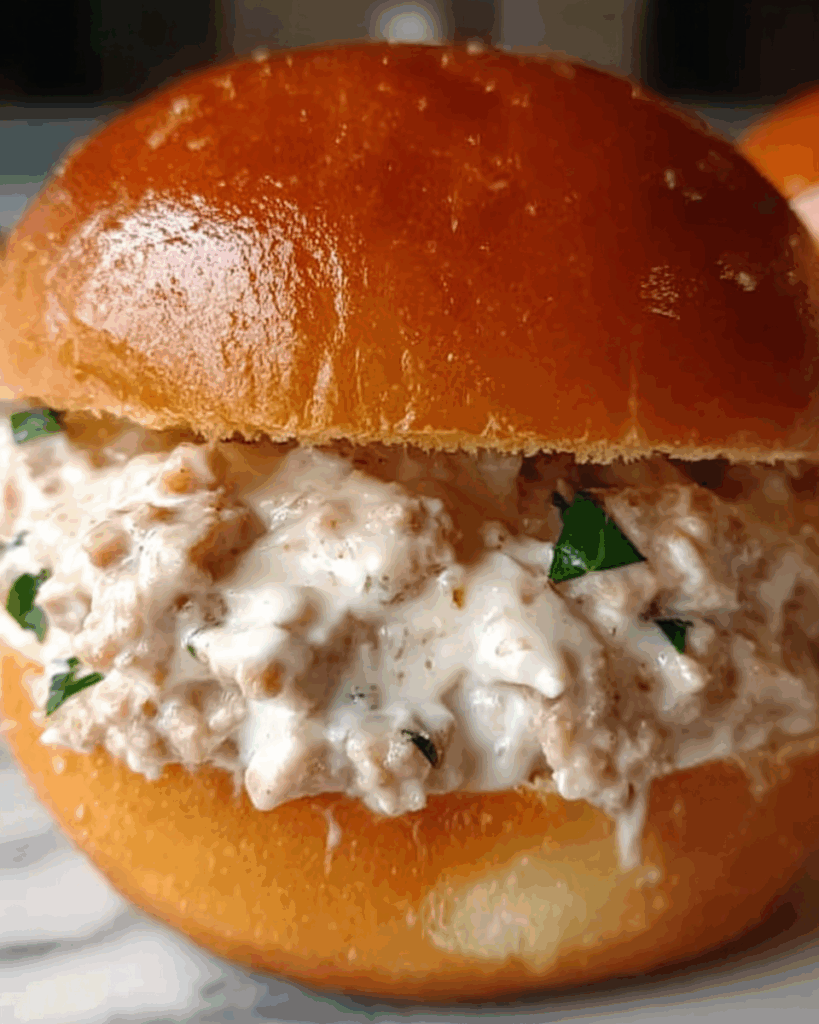 Chicken Alfredo Sloppy Joes Recipe