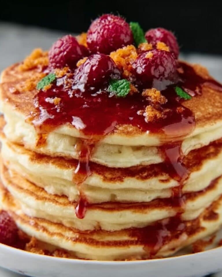 Raspberry Carrot Cake Pancakes Recipe