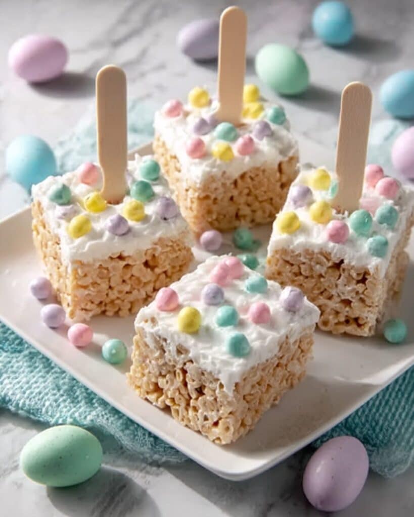 Chocolate-Dipped Easter Rice Krispie Treats Recipe