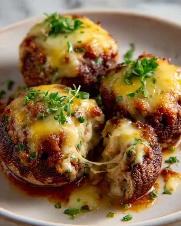 Cheesy Stuffed Meatloaf Bites Recipe