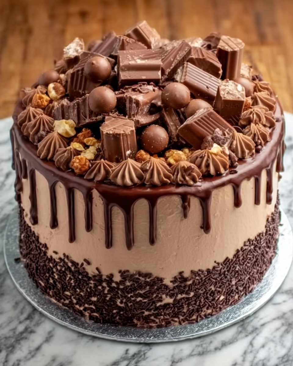 Epic Chocolate Overload Explosion Cake Recipe - Recipe Image