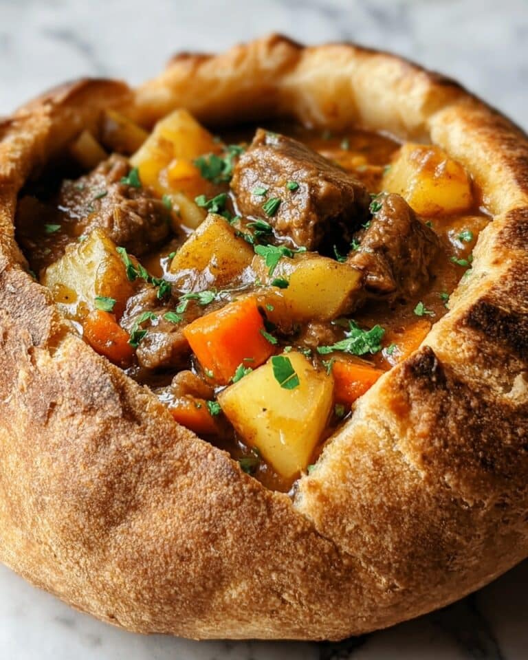 Beef Stew Bread Bowl Recipe