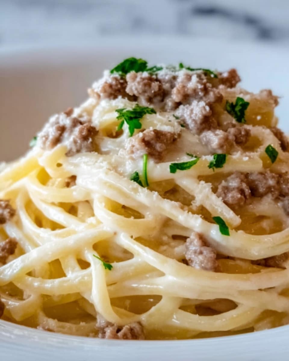 Cheesy Garlic Butter Linguine Pasta Recipe - Recipe Image