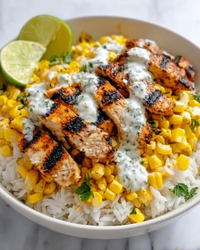 Street Corn Chicken Rice Bowl Recipe