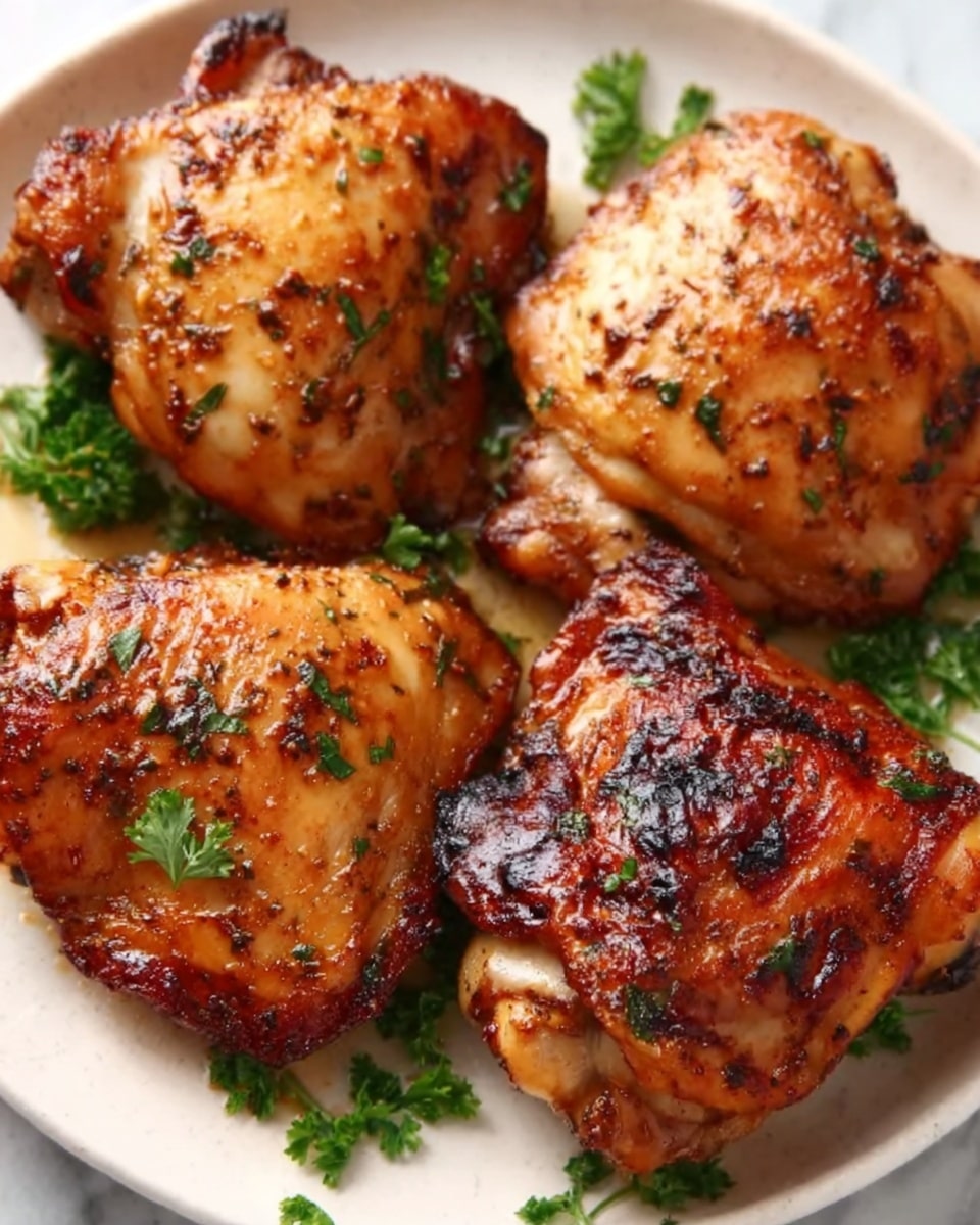 Oven Baked Boneless Chicken Thighs Recipe - Recipe Image