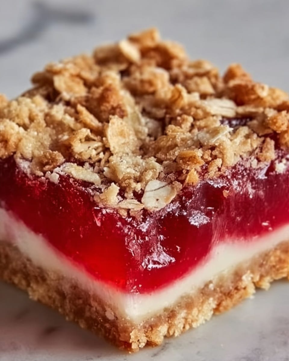 Amish Oatmeal Rhubarb Bars Recipe - Recipe Image