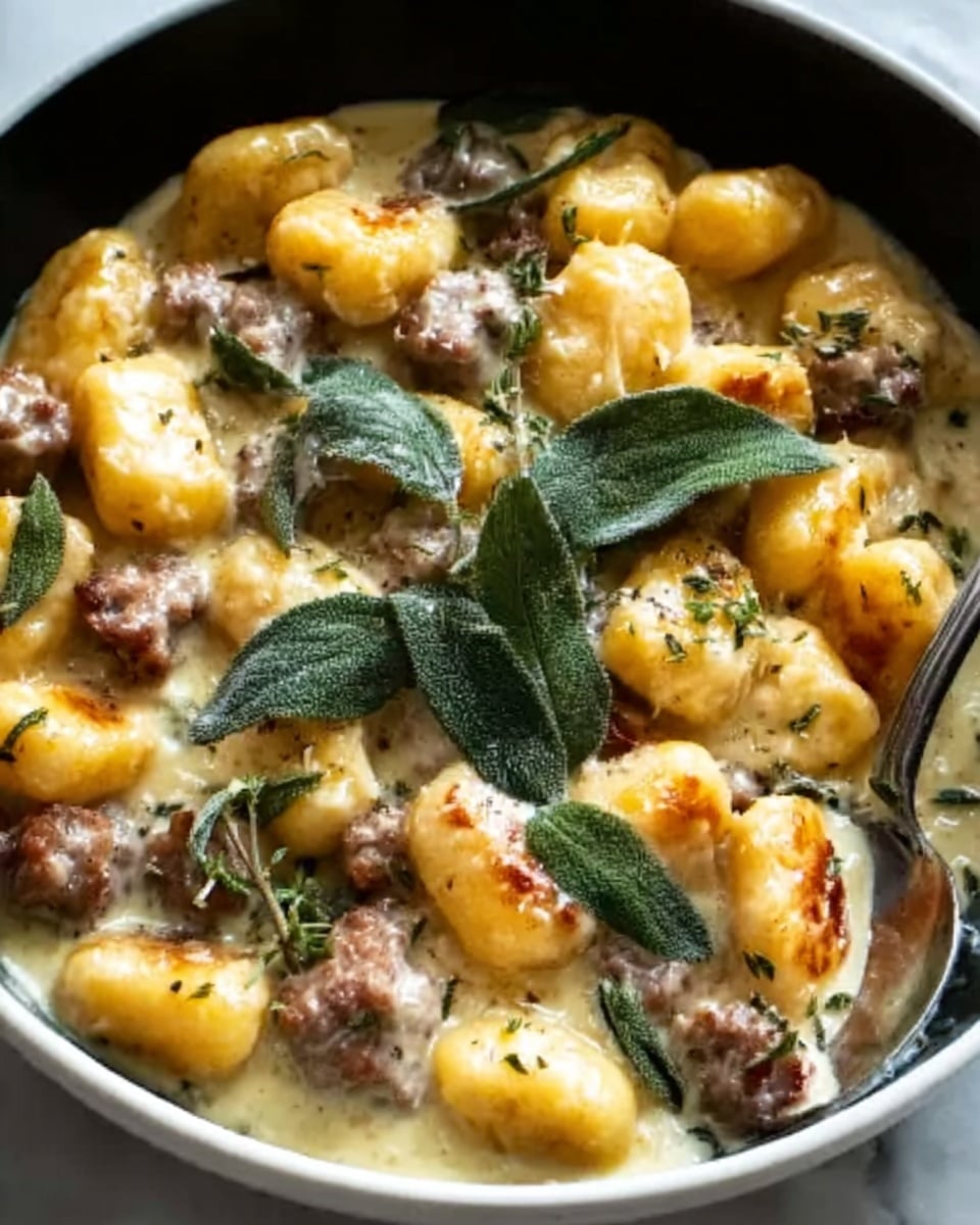 Creamy Butternut Squash Gnocchi with Sausage Recipe - Recipe Image