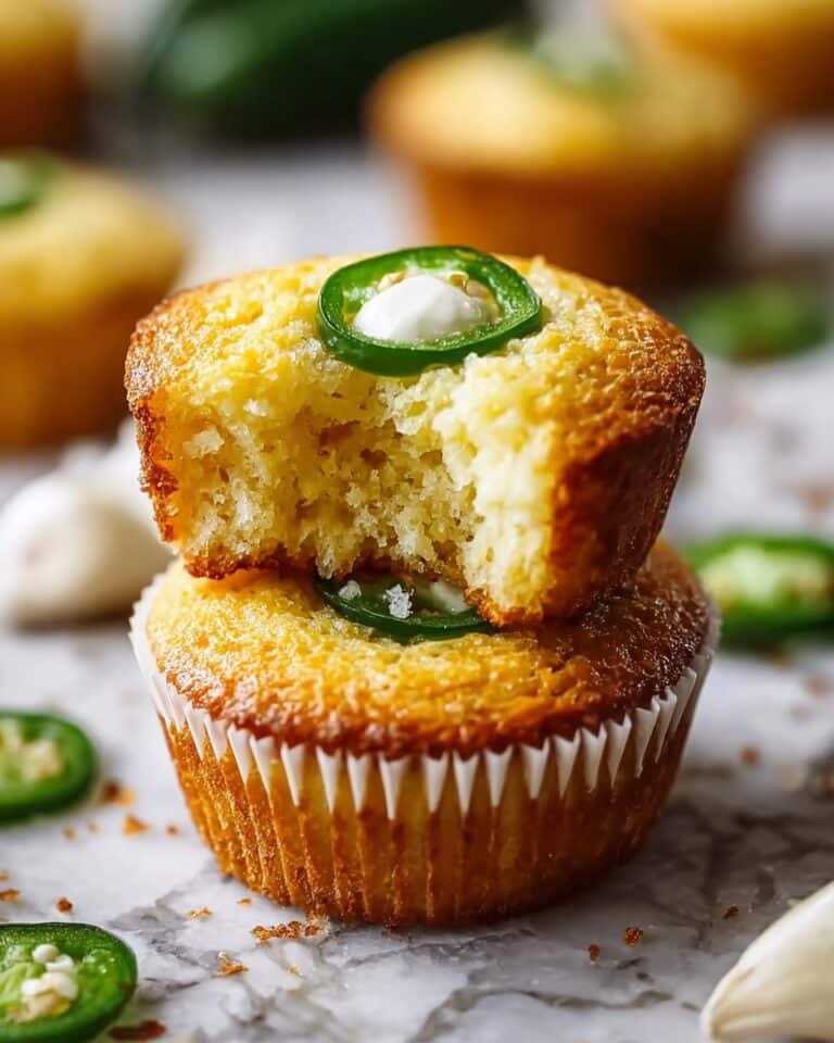 Jalapeño Cornbread Muffins with Cream Cheese Filling Recipe
