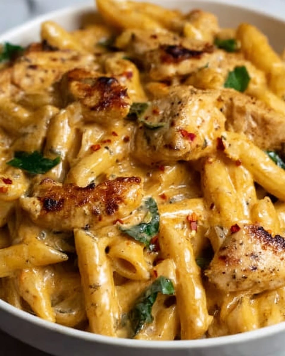 Cajun Cream Cheese Chicken Pasta Bake Recipe - Recipe Image