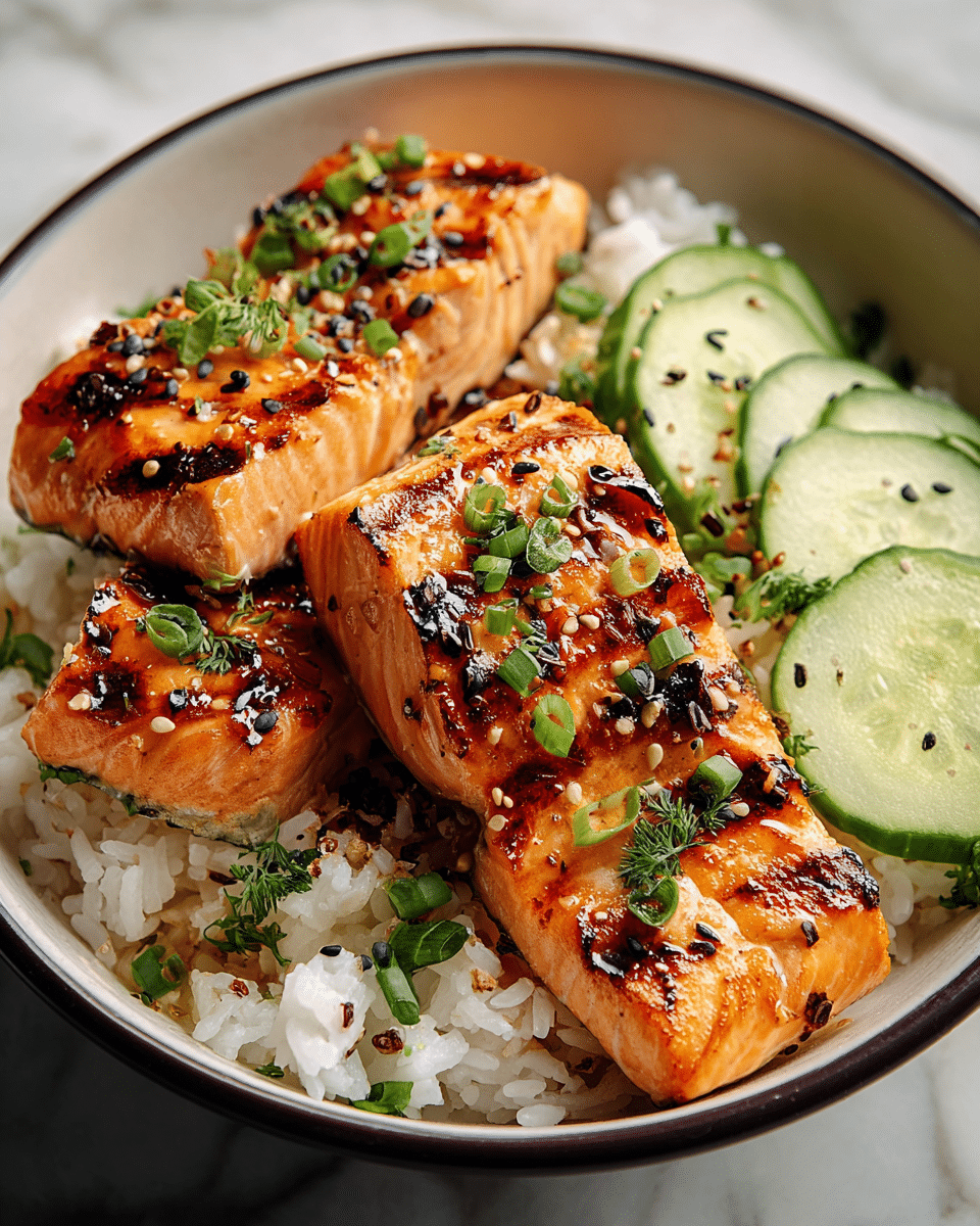 Sweet Chili Salmon Bowl Recipe - Recipe Image