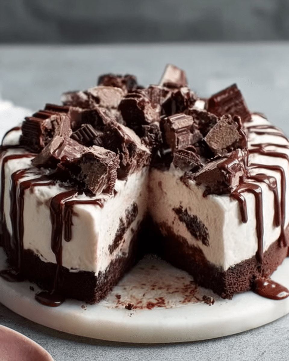 Brownie Ice Cream Cake Recipe - Recipe Image