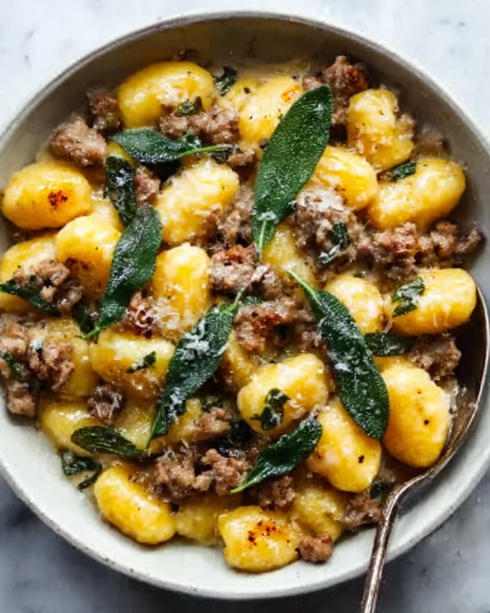 Creamy Butternut Squash Gnocchi with Sausage Recipe - Recipe Image