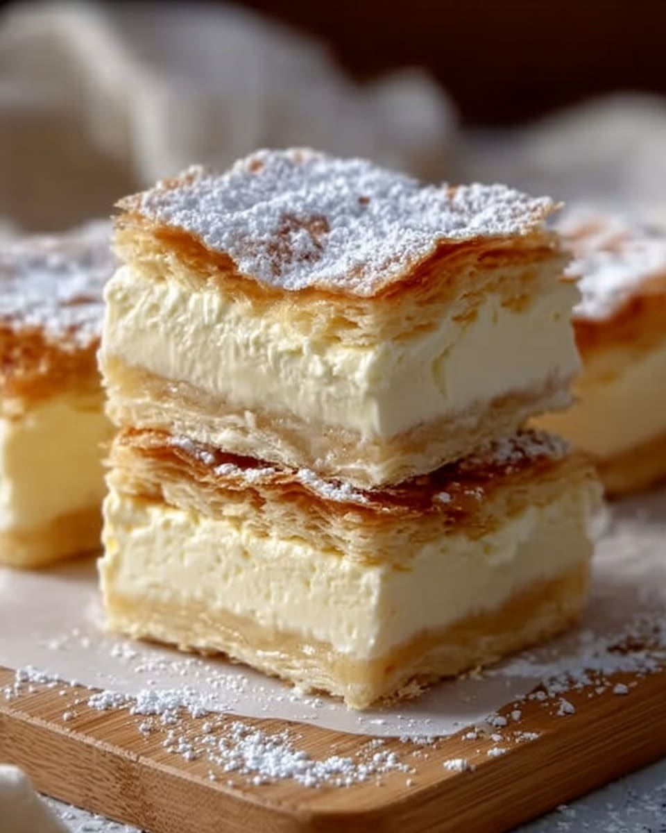 Vanilla Custard Cream Squares Recipe - Recipe Image