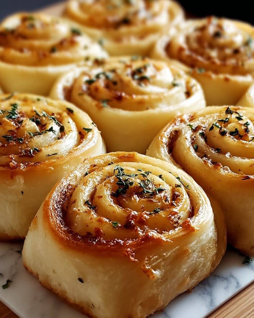 Cheesy Garlic Butter Rollups Recipe