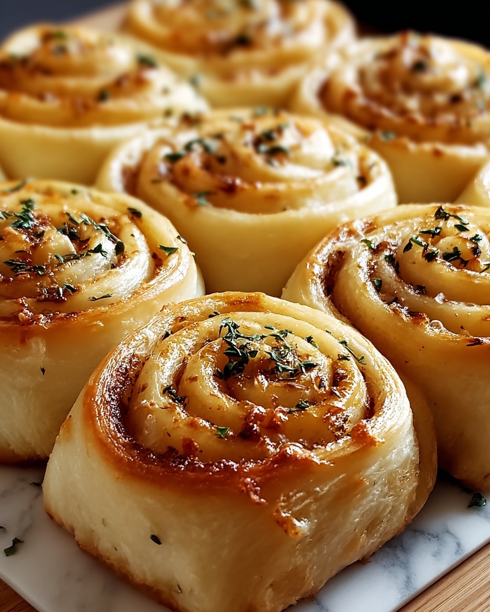 Cheesy Garlic Butter Rollups Recipe - Recipe Image
